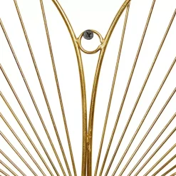 Kirklands Home Wall Plaques|Metal Frame Floral Wall Plaques, Set of 3 Gold