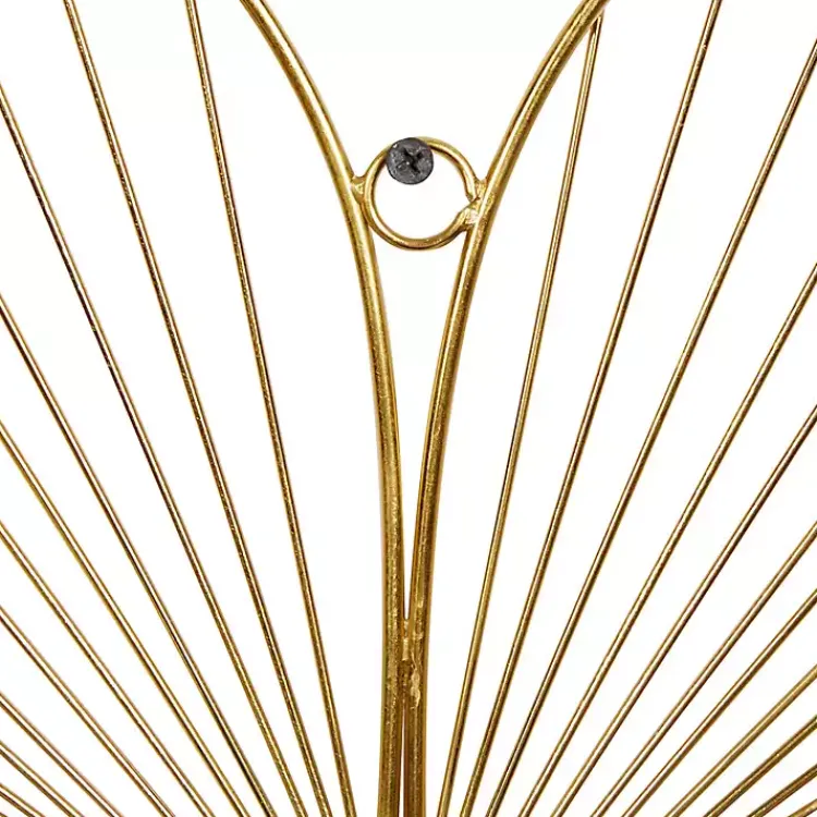 Kirklands Home Wall Plaques|Metal Frame Floral Wall Plaques, Set of 3 Gold