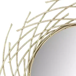 Kirklands Home Decorative Mirrors|Gold Metal Glam Layered Mirror