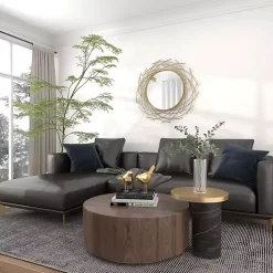 Kirklands Home Decorative Mirrors|Gold Metal Glam Layered Mirror