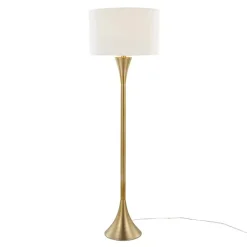 Kirklands Home Floor Lamps|Metal Hourglass Floor Lamp Gold