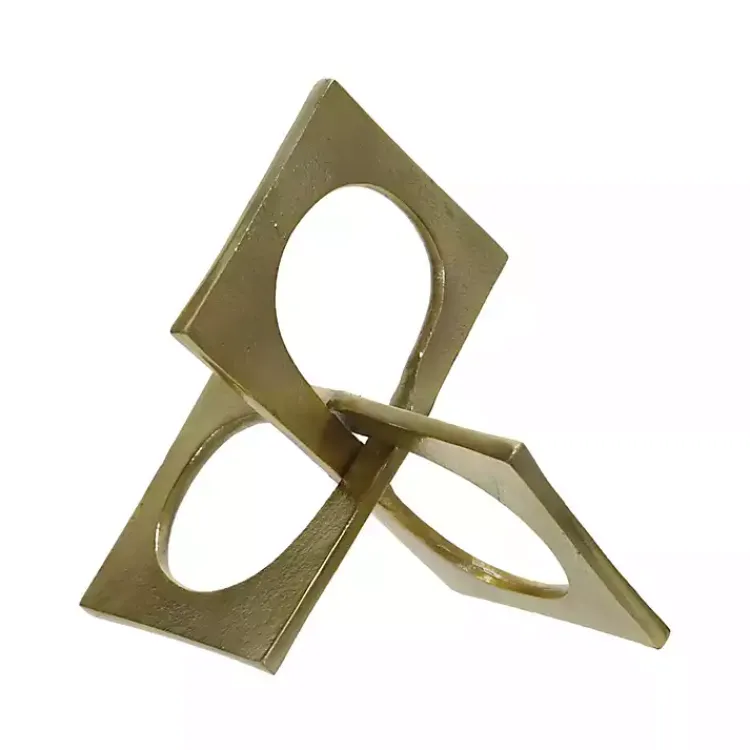 Sale Metal Linked Squares Sculpture Statues & Figurines