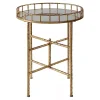Kirklands Home Accent & End Tables|Gold Metal Mirrored Tray Accent Table