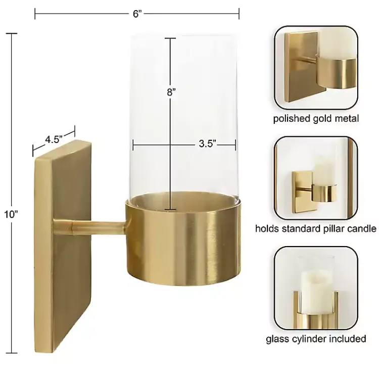 Best Gold Metal Modern Sconce Sconces