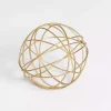 Clearance Gold Metal Wire Orb, 5 in. Bowl Filler