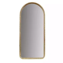 Kirklands Home Decorative Mirrors|Gold Mia Textured Arch Wall Mirror