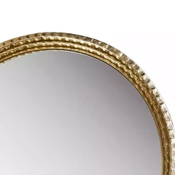 Kirklands Home Decorative Mirrors|Gold Mia Textured Arch Wall Mirror