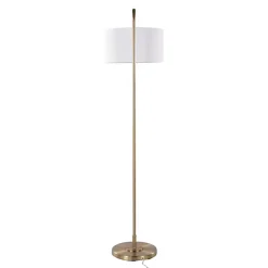 Kirklands Home Floor Lamps|Gold Modern Arch Floor Lamp White