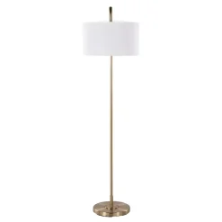 Kirklands Home Floor Lamps|Gold Modern Arch Floor Lamp White