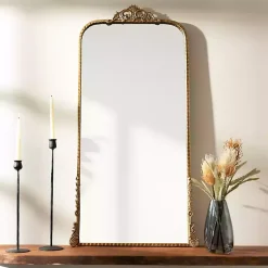Kirklands Home Decorative Mirrors|Gold Ornate Carved Large Wall Mirror