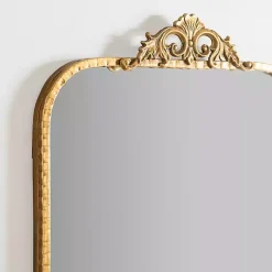 Kirklands Home Decorative Mirrors|Gold Ornate Carved Large Wall Mirror