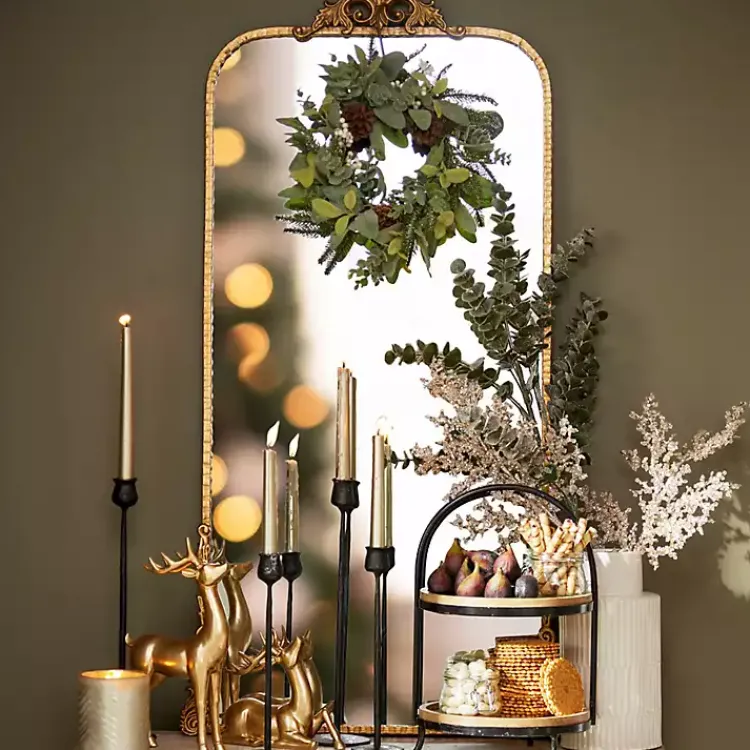 Kirklands Home Decorative Mirrors|Gold Ornate Carved Large Wall Mirror