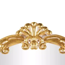 Kirklands Home Decorative Mirrors|Gold Oval Baroque Wall Mirror