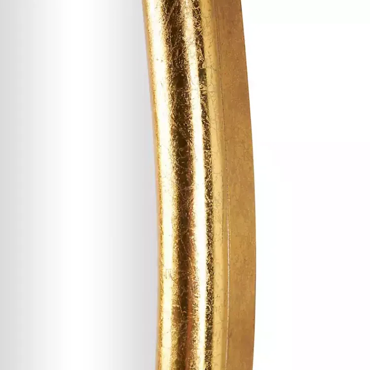 Kirklands Home Decorative Mirrors|Gold Oval Baroque Wall Mirror