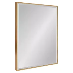 Kirklands Home Decorative Mirrors|Gold Rhodes Rectangle Wall Mirror