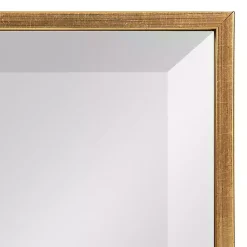 Kirklands Home Decorative Mirrors|Gold Rhodes Rectangle Wall Mirror