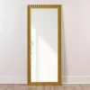 Kirklands Home Full Length & Floor Mirrors|Gold Ribbed Devin Profile Leaner Mirror