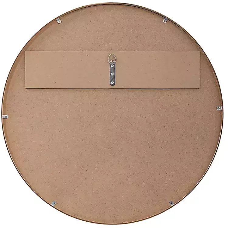Kirklands Home Framed Mirrors|Gold Round Simple Frame Large Wall Mirror