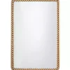 Kirklands Home Decorative Mirrors|Gold Rounded Rectangle Wall Mirror