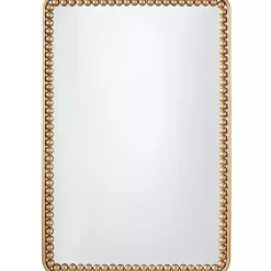 Kirklands Home Decorative Mirrors|Gold Rounded Rectangle Wall Mirror