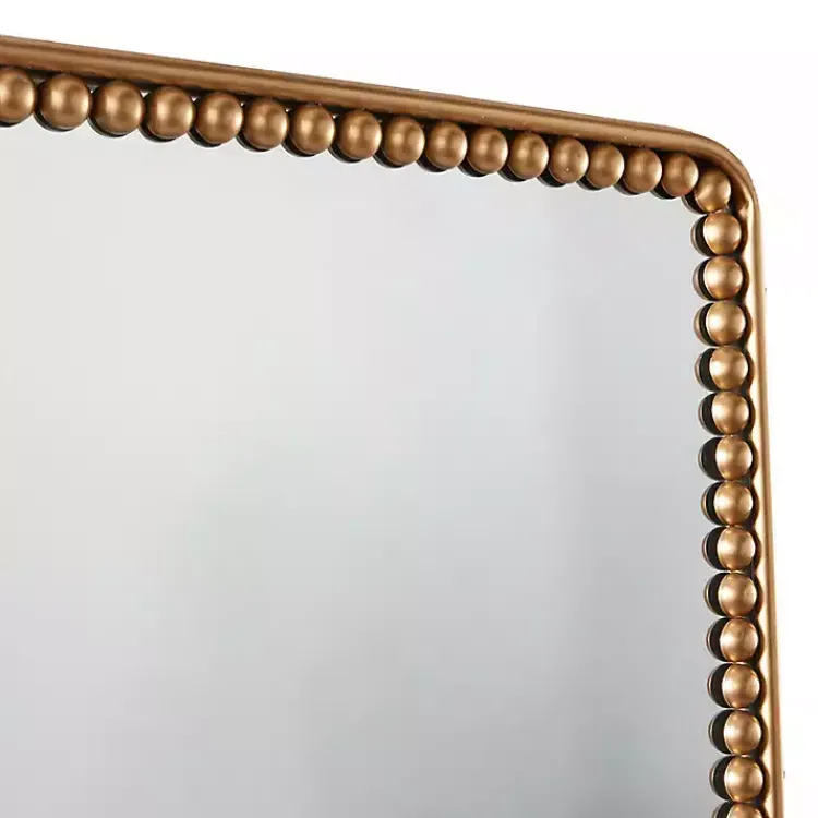 Kirklands Home Decorative Mirrors|Gold Rounded Rectangle Wall Mirror