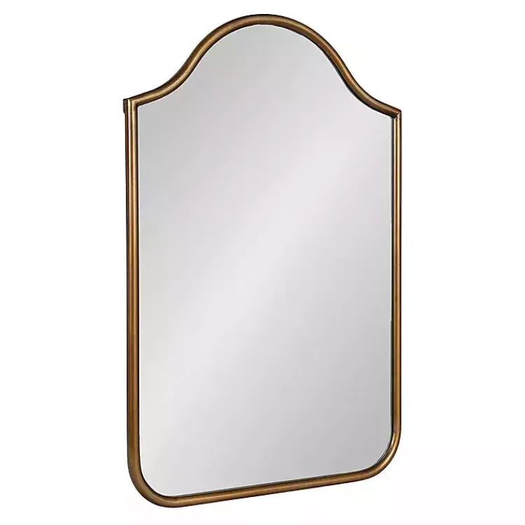 Kirklands Home Decorative Mirrors|Scalloped Arch Fellows Wall Mirror Gold