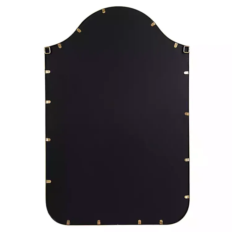 Kirklands Home Decorative Mirrors|Scalloped Arch Fellows Wall Mirror Gold