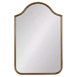 Kirklands Home Decorative Mirrors|Scalloped Arch Fellows Wall Mirror Gold