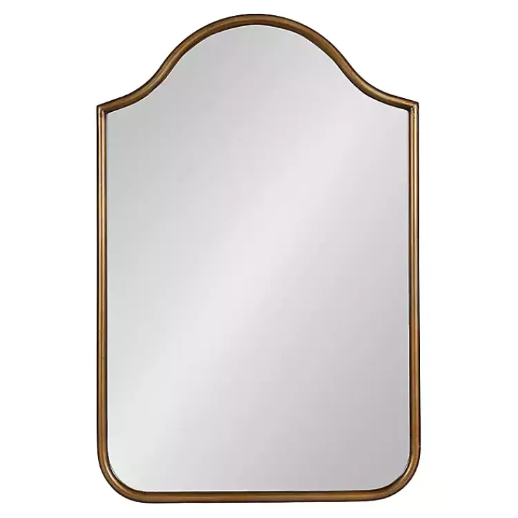 Kirklands Home Decorative Mirrors|Scalloped Arch Fellows Wall Mirror Gold