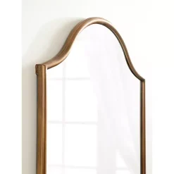 Kirklands Home Decorative Mirrors|Scalloped Arch Fellows Wall Mirror Gold