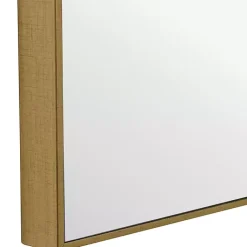 Kirklands Home Framed Mirrors|Simple Frame Rectangle Wall Mirror Gold
