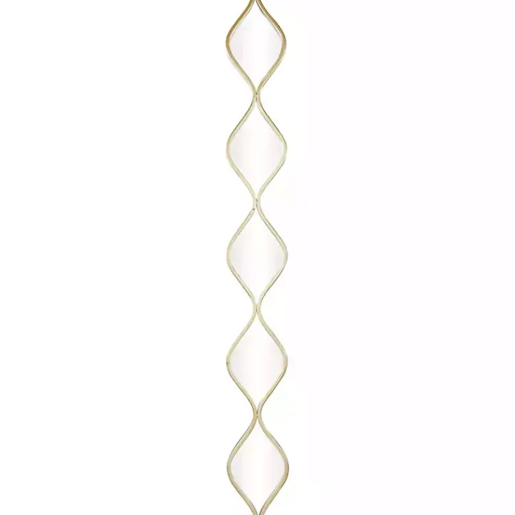 Kirklands Home Decorative Mirrors|Slim Stacked Raindrop Wall Mirror Gold