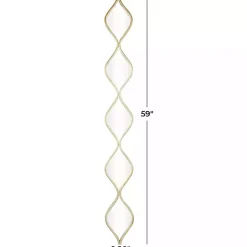 Kirklands Home Decorative Mirrors|Slim Stacked Raindrop Wall Mirror Gold