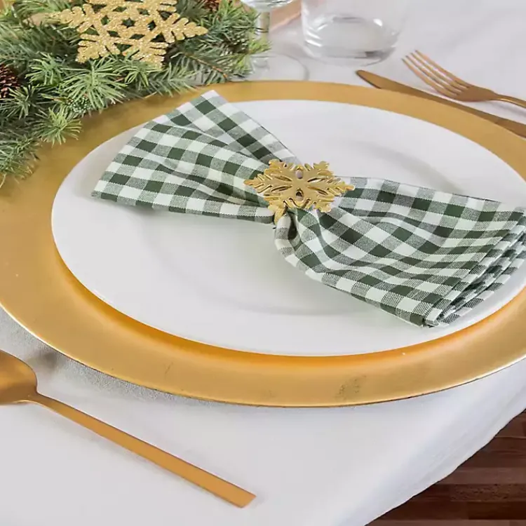 Online Snowflake Napkin Rings, Set of 6 Christmas Dining & Entertaining