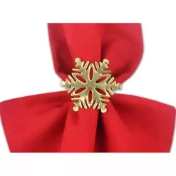Online Snowflake Napkin Rings, Set of 6 Christmas Dining & Entertaining