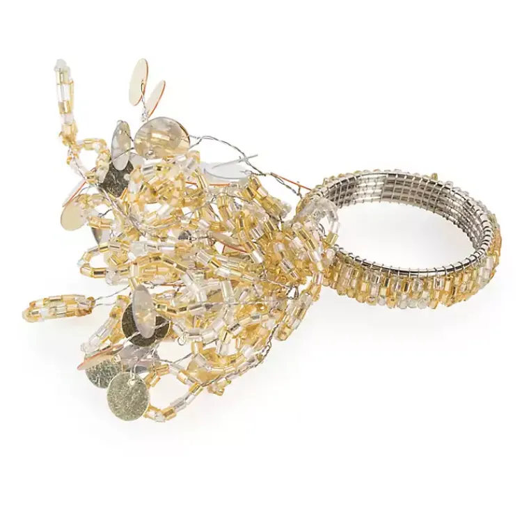 New Sparkle Napkin Rings, Set of 6 Christmas Dining & Entertaining