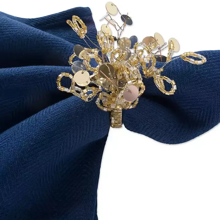 New Sparkle Napkin Rings, Set of 6 Christmas Dining & Entertaining