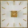 Kirklands Home Clocks|Gold Square Minimalist Wall Clock