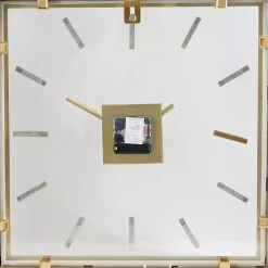 Kirklands Home Clocks|Gold Square Minimalist Wall Clock