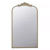 Kirklands Home Decorative Mirrors|Gold Studded Scroll Arched Mirror, 42 in.