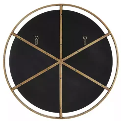 Kirklands Home Decorative Mirrors|Gold Suspended Round Wall Mirror
