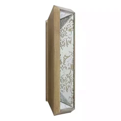 Kirklands Home Decorative Mirrors|Gold Weathered Frame Wall Mirror, 9x12