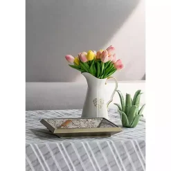 Kirklands Home Decorative Mirrors|Gold Weathered Frame Wall Mirror, 9x12