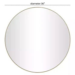 Kirklands Home Decorative Mirrors|Gold Wood Round Frame Mirror