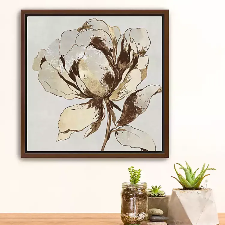 Kirklands Home Framed Art|Golden Blossom II Framed Canvas Art Print