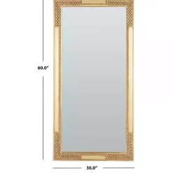 Kirklands Home Decorative Mirrors|Golden Carved Textured Wall Mirror