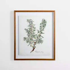 Kirklands Home Framed Art|Golden Leaves Herbs Rosemary Framed Art Print