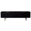 Kirklands Home Tv Stands & Media Consoles|Golden Onyx Ribbed Side Console Table