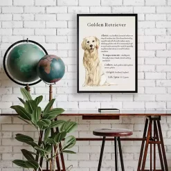 Kirklands Home Wall Quotes & Signs|Golden Retriever Boxer Facts Framed Wall Plaque