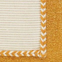 Discount Golden Yellow Riviera Braided Frame Lumbar Pillow Pillows